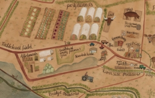 Detail Tablehurst Farm map 2022