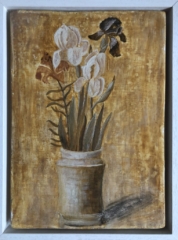 irises and lily