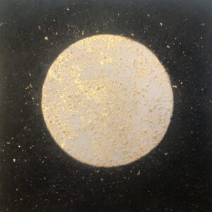 Golden Sun "Charred Oak" Framed 75cm x 75cm