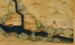 by the stream